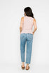 Joelle-Textured Vee Neck Tank